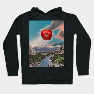 Apple Of My Eye - Surreal/Collage Art Hoodie